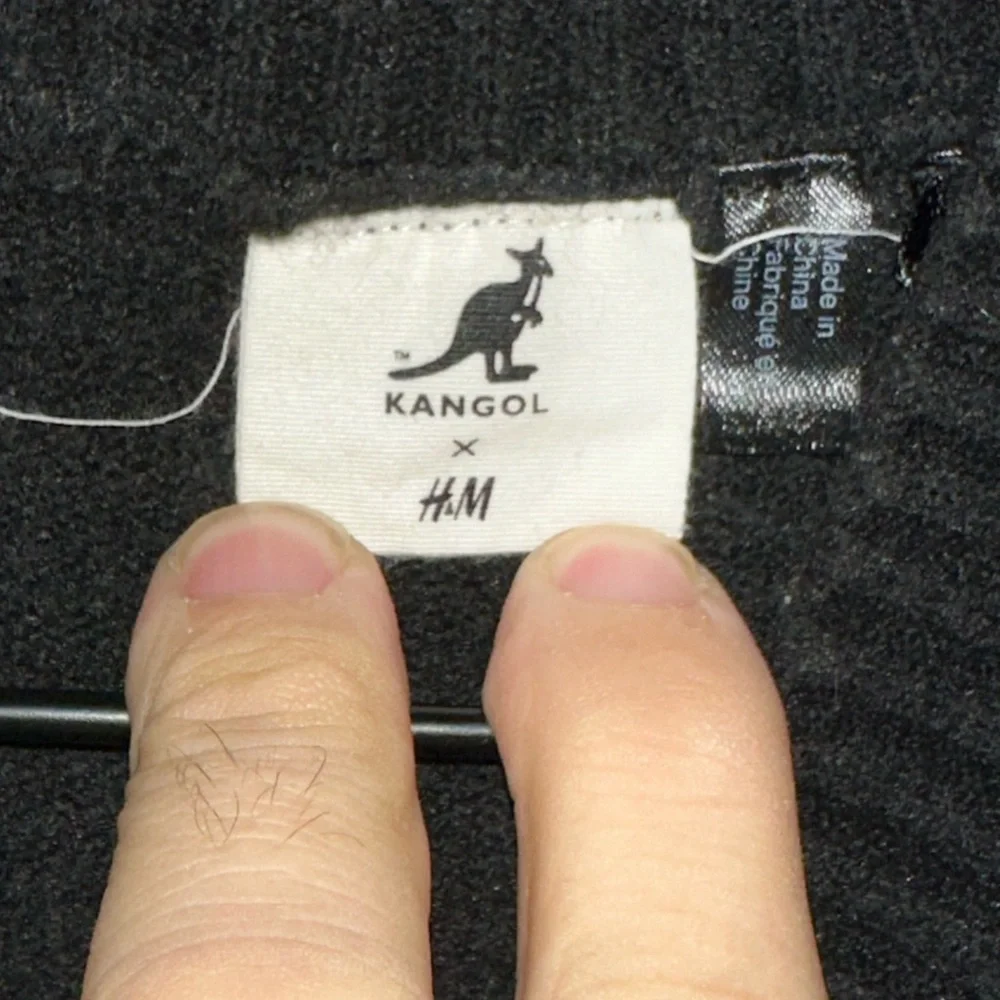 Kangol x H&M Black Oversized Mock Neck Logo Sweater M